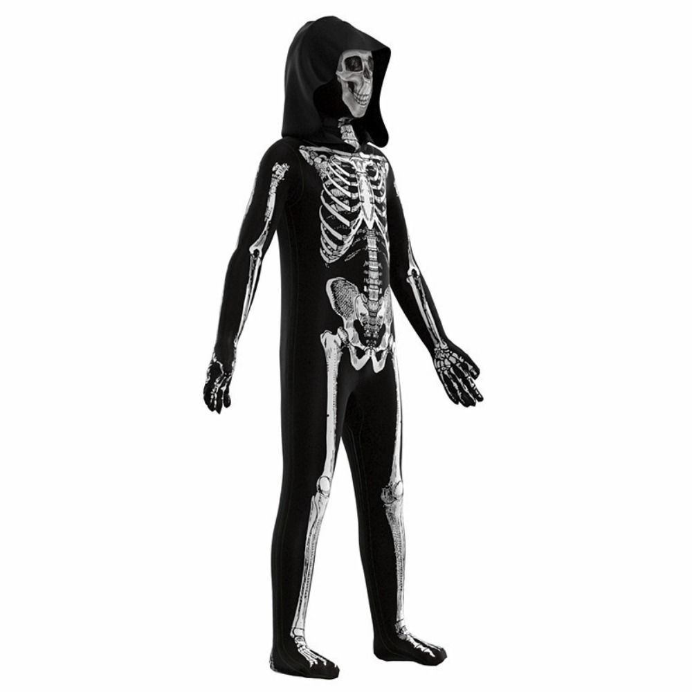 Separate Headgear Halloween Cosplay Costume Elastic Skull Bodysuits Cosplay Clothing Props  Party