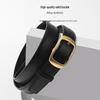Women's Genuine Cowhide Belt - Fashionable, Simple, All-Match Decorative Belt for Suit Pants
