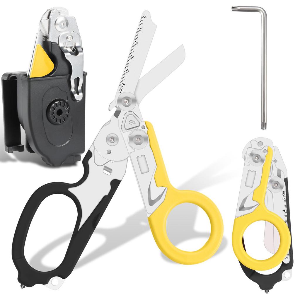 Leatherman Raptor Tactical Scissors and Pliers with K Sheath, Black/Yellow.