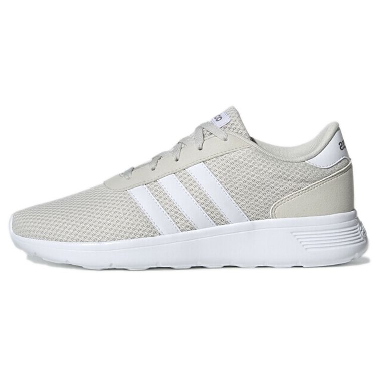 Adidas Neo Lite Racer Mesh Leather Sports Comfortable Breathable Lightweight Low Top Lifestyle Casual Shoes Men sneaker Gray White EE8245