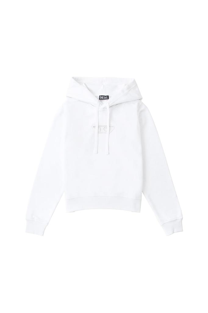 Diesel Sweatshirt Hoodie HOOD A14737RIAJH 100 White XS Women's F-REGGY D-FOIL