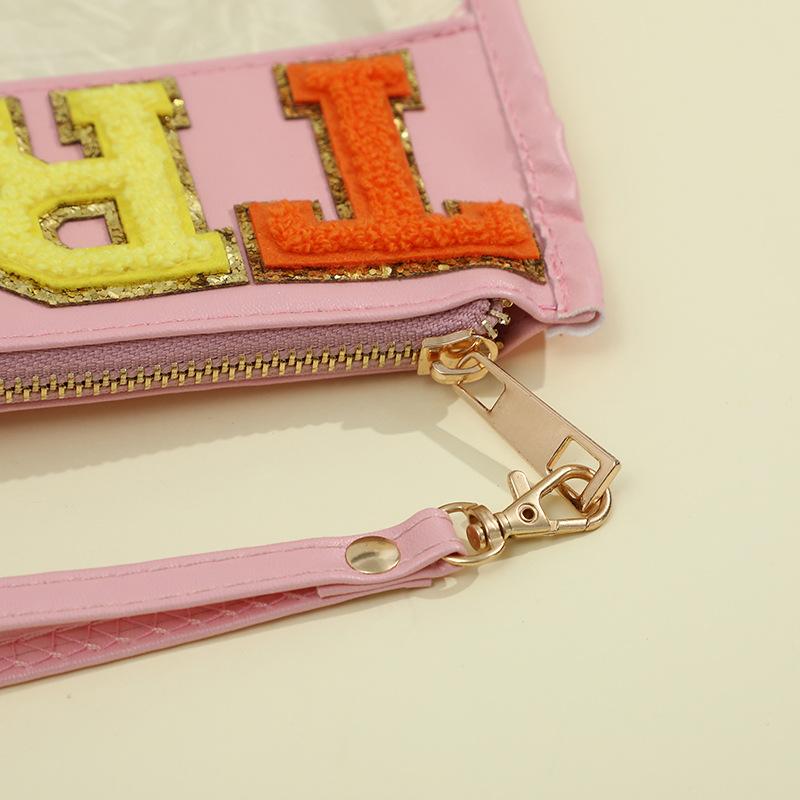 1PC Makeup Bag Transparent Cute ID Bag Waterproof Portable Handbag Large Capacity Makeup Bag