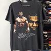 T-shirt in Cotone da Adulto con Grafica e Firma di Mike Tyson 21D605 T-shirt Unisex