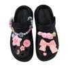 Crocs Crush Clog EVA bunny Bonnie Rabbit Pink Girl's Heart Dopamine Gift Box Edition Hole Shoes Unisex Same Black