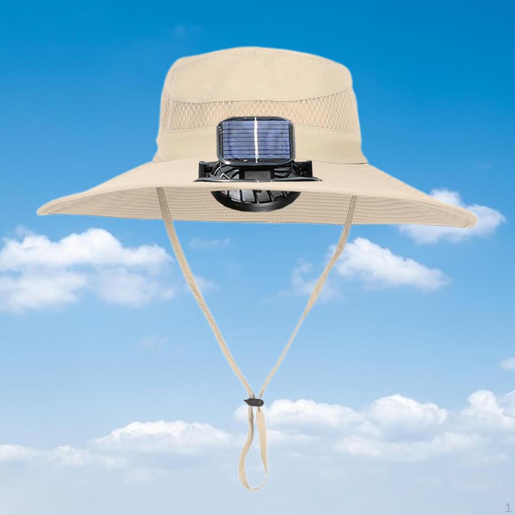 Cooling Fan Hats 3 Speeds Sun Hat for Sports Garden Travel Beach Climbing
