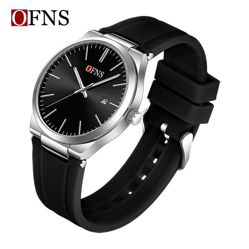 Fashion Mens Womens Watch Outdoor Sports Business Stainless Steel Man Watch Luminous Blue Dial Calendar Quartz Watches for Men+Box