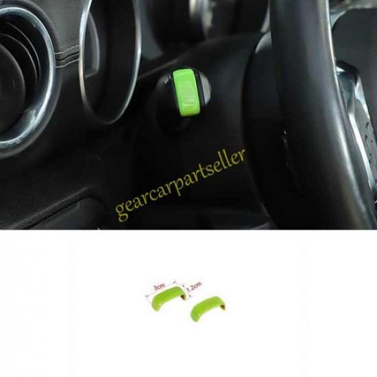 For Jeep Wrangler JL 18-2024 Light Green Rain Wiper Control Lever Cover Trim