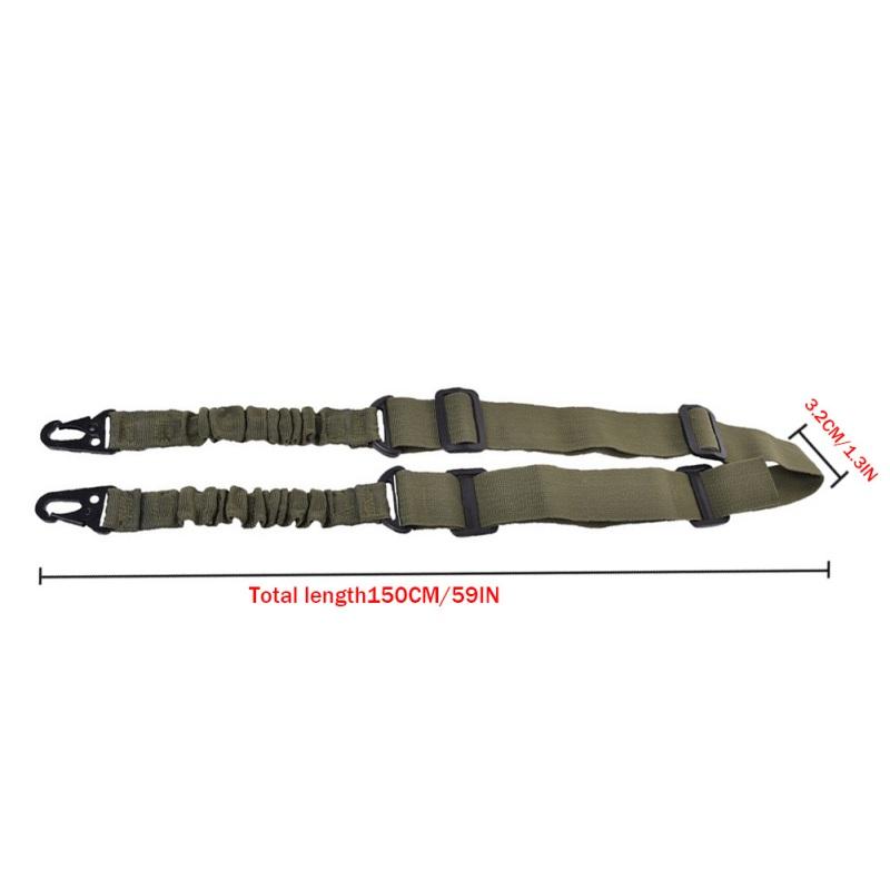 2-Point Strap Nylon Outdoor Use Shoulder Straps Sling Belt Adjustable Size Elastic Strap Accessories Rock