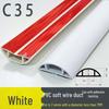 PVC Soft Floor Cable Duct: Insulated, Self-Adhesive Wire Management Channel with Thick Anti-Step Protection