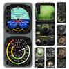Aviation Aeroplane Helicopter Cockpit Instrument Phone Case for Samsung Galaxy A16 A26 A36 A56 A15 A25 A35 A55 A14 A24 A34 A54 A
