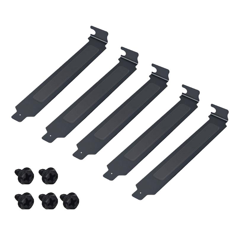 5 Stück 12 cm Metall-PCI-Steckplatzabdeckungen Staubschutzbleche für PC-Erweiterungssteckplätze Bieten lange Beständigkeit gegen Staub und Abnutzung