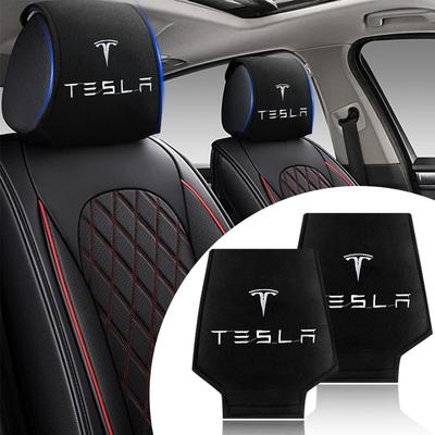 1/2 ks Potah na opěrku hlavy do auta Polštářek Univerzální Interiérové doplňky Pro Model 3 S X Y Styl Roadster Invader Coil Mod WYE K80