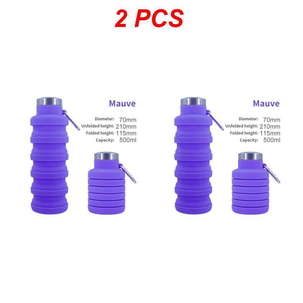 

2 шт., спортивная кружка для путешествий на открытом воздухе, не содержащая BPA, складная силиконовая бутылка для воды, портативная выдвижная питьевая кружка, дропшиппинг с CHINA