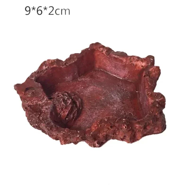 Reptile Supplies Reptile Box Tortoise Feeding Basin Synthetic Resin Shallow Water Basin Spider Snake Lizard Turtle Feeding Basin