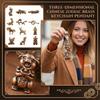 Chinese  Keychains - 12 Unique Animal  For Keys, Bags & Car Decor