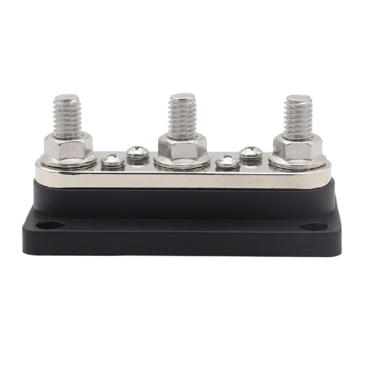Battery Power Distribution Block Bus Bar Positive Negative 3x5/16" 300A Terminal