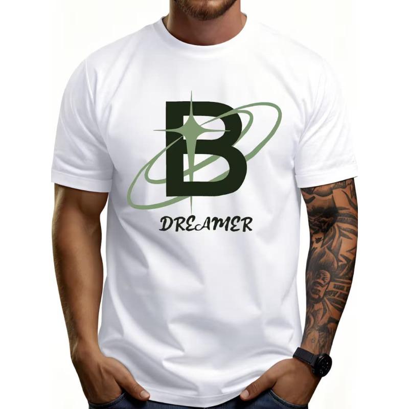 Herren Mode 3D Gedrucktes Herren T-Shirt Rundhals Kurzarm Trendige Streetwear