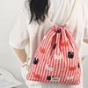 1PCS Drawstring Storage Bags Cute Cartoon Printed Dustproof Pouch for Cosmetic Makeup Organizer Portable Travel Accessories
