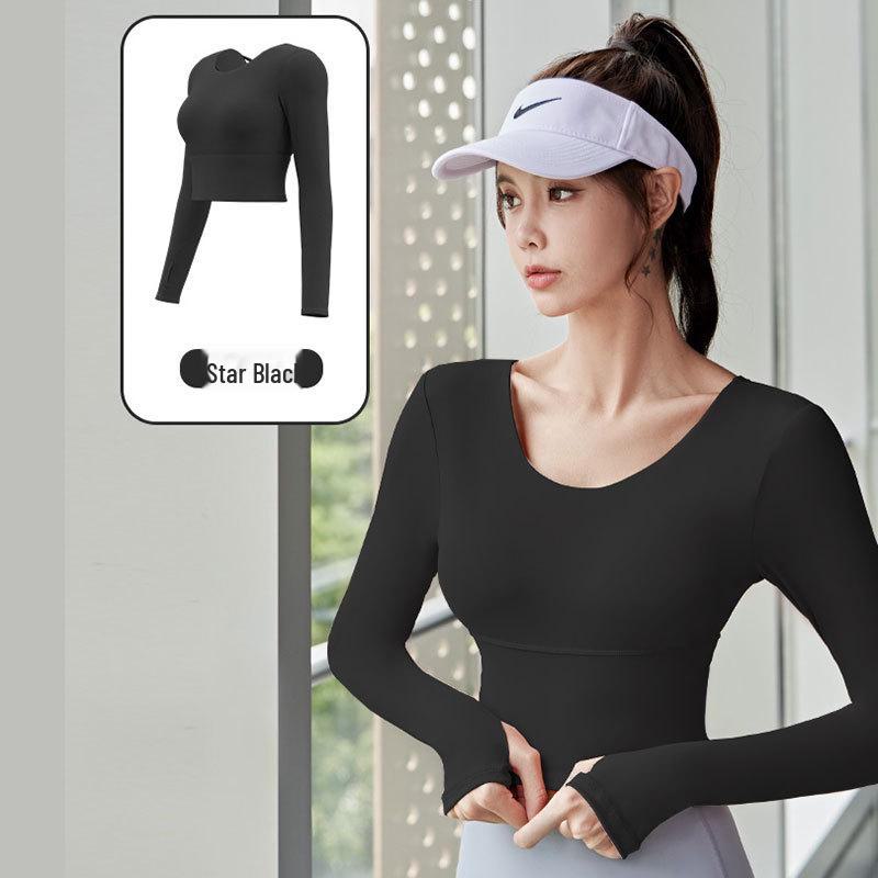 

Комплект для йоги Juyitang Peach: Красивая спина, высокая талия, приподнимающий бедра, телесный фитнес-костюм (Без бюстгальтера) XXL