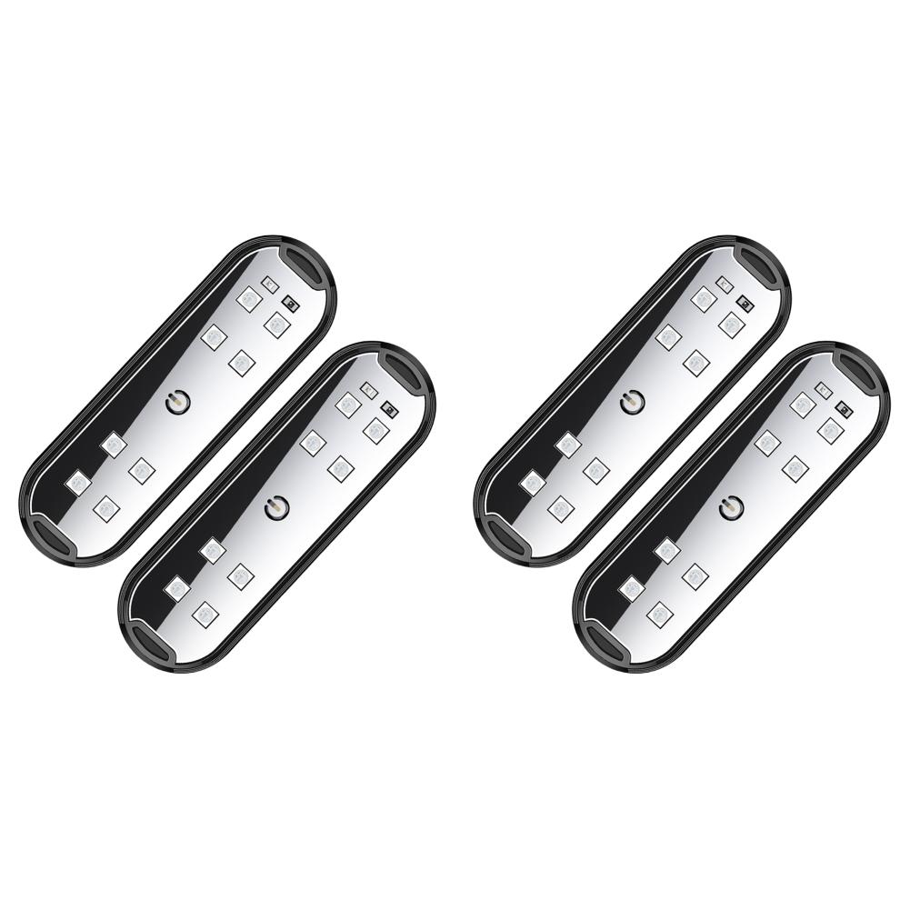 2/4Pcs Car Door Lights LED Welcome Warning Light Magnetic Control Anti-Collision Atmosphere Light Auto Door Opening Safety Light