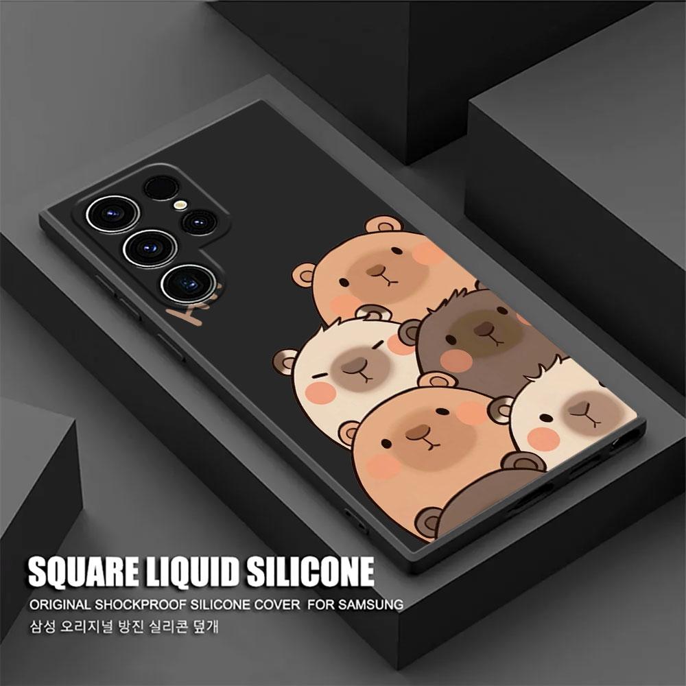 Capybara Cartoon Animal Phone Case For Samsung Galaxy S26 Ultra Cases S25 FE S24 S23 S21 Ultra S20 S24 FE S22 S26 Plus 5G Cover