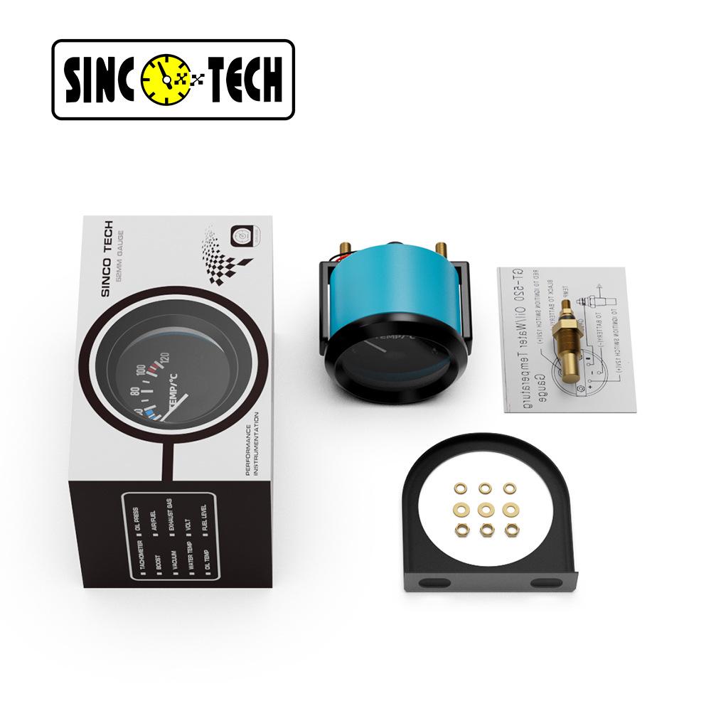 52MM Car Gauge: Voltage, Water Temp, Oil Temp, Oil Pressure, Oil Level, Current, Oil Float, 12V.