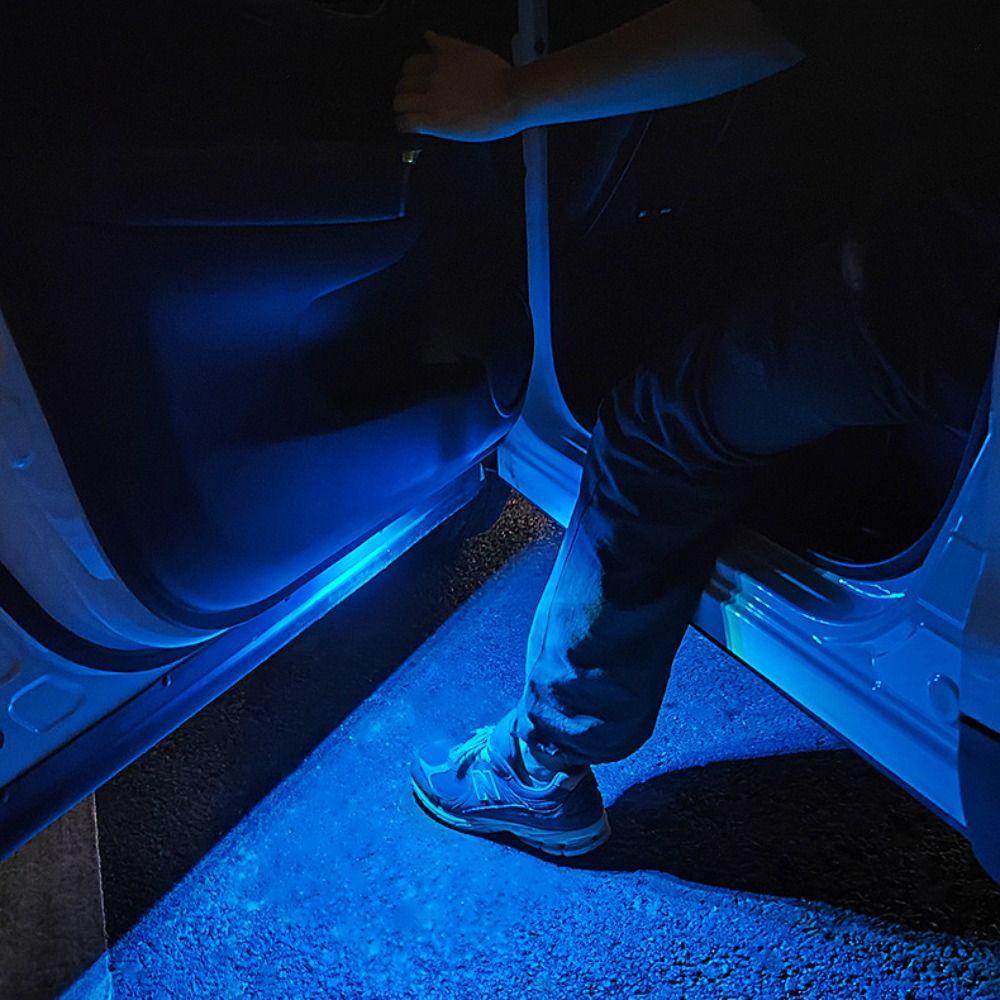 LED Colorful Flashing Interior Ambient Lighting Infrared Sensing Welcome Light Car Door Lights