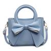 Premium bow portable small square bag women's fashion shoulder bag messenger bag