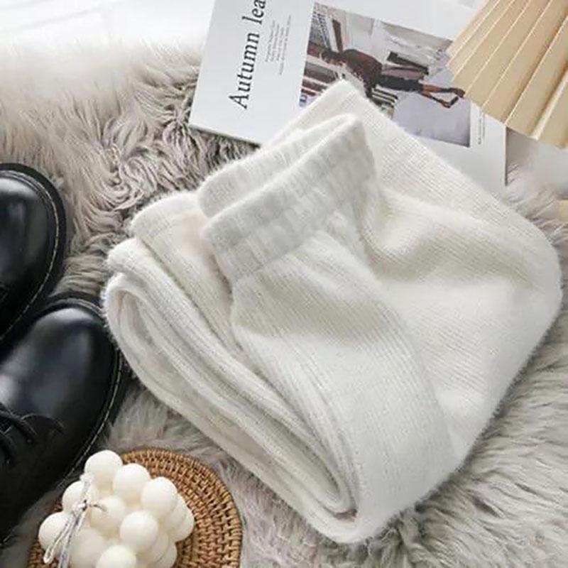 Große Nerz Samt Gestrickte Hosen Frauen Winter Fett Mm Hohe Taille Drapieren Lose Hosen Plus Samt Verdickte Äußere Hosen