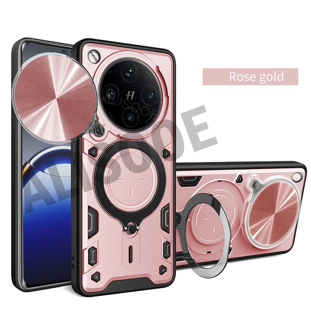 Shockproof Funda for OPPO Find X8 Pro Case Armor Slide Camera Magnetic Ring Stand Phone Cover for OPPO Find X8 5G Capa