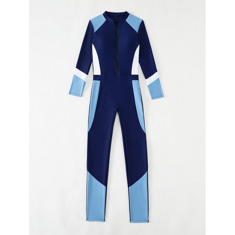 Costum de baie de corp întreg cu mâneci lungi pentru femei plus size - Costum de scufundări respirabil pentru meduze