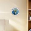Sturdy Round Wood Picture Frame Wall Hanging Decorative Photo Frame for Living Room Wall Mounted Decor Photo Frames