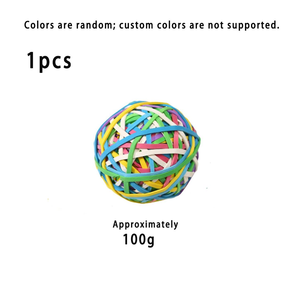 Assorted Colors 100g/150g High-Elasticity Rubber Bands  Rubber Bands  Natural Rubber Balls  Rubber Ring Balls  Rubber Bands
