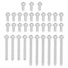 33pcs Engine Oil Pan Bolt Set Aluminum Rustproof 11‑13‑0‑392‑549 Replacement for 1 Series 135i 328i