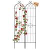 Garden Trellis, 220 X 52.5 Cm Rose Trellis, 2 Packs Garden Flower Rose Trellises with Powder-Coated Finish & Convenient Locking Design