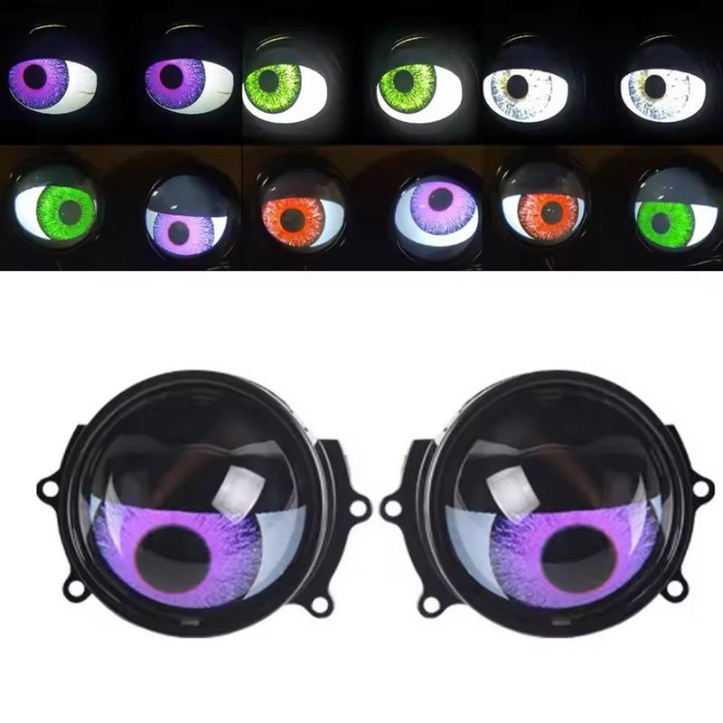 Devil Eyes Light LED Dynamic Devil Eye Car 12V Headlights LED Automotive Headlight Bulbs WiFi Control For Most Cars