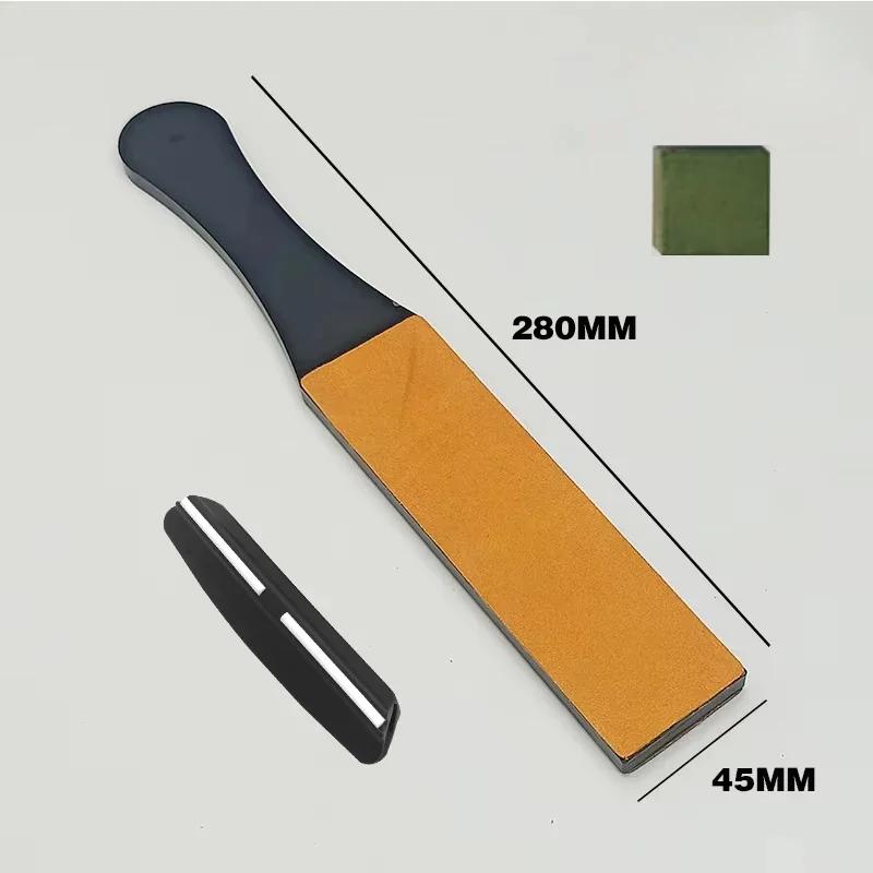 NEWGenuine Leather Straight Razor Folding Knife Sharpening Shave Sharpener Sharpening Belt Polishing Leather and Polishing Paste