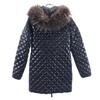 DUVETICA quilting quilting Down jacket 38 black Real fur Women Used