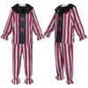 Costume de Cosplay Clown Cauchemardesque, Tenue d'Halloween pour Personnage Méchant d'Horreur, Costume de Scène