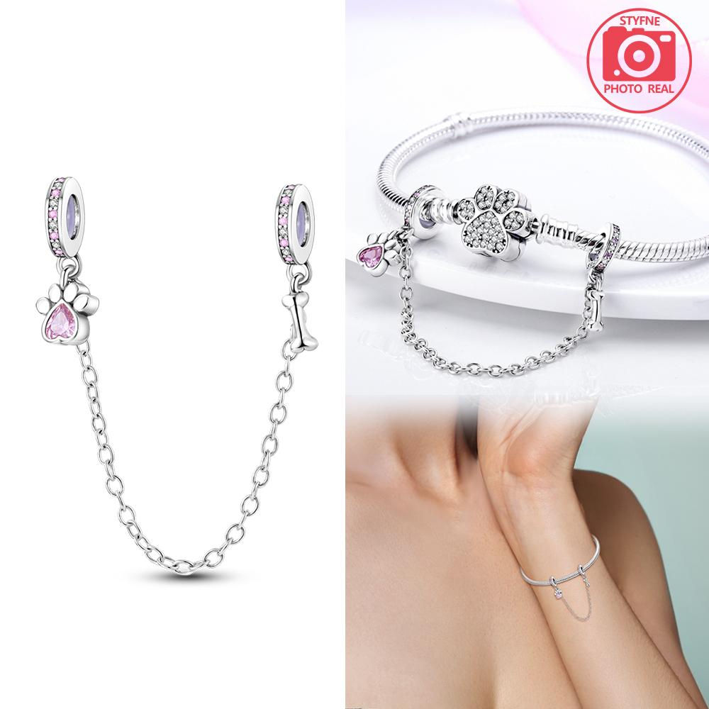 Copper Colors Original Love Spreads Safety Chain Pendant Fit Original Bracelet Diy Jewelry For Women Diy Ladies Party Gifts