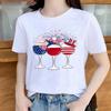 Summer Sexy Lip Print Short Sleeve Tshirt Womens Fashion Graphic Top High Street Slim Fit Modal Fabric