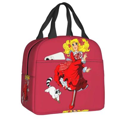 Candy Candy Anime Manga Isolierte Lunchtaschen für Outdoor-Picknick Auslaufsichere Kühltasche Thermische Lunchbox Frauen Kinder