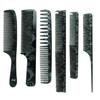 6-Piece High-End Hair Styling Comb Set for Barber and Salon Use