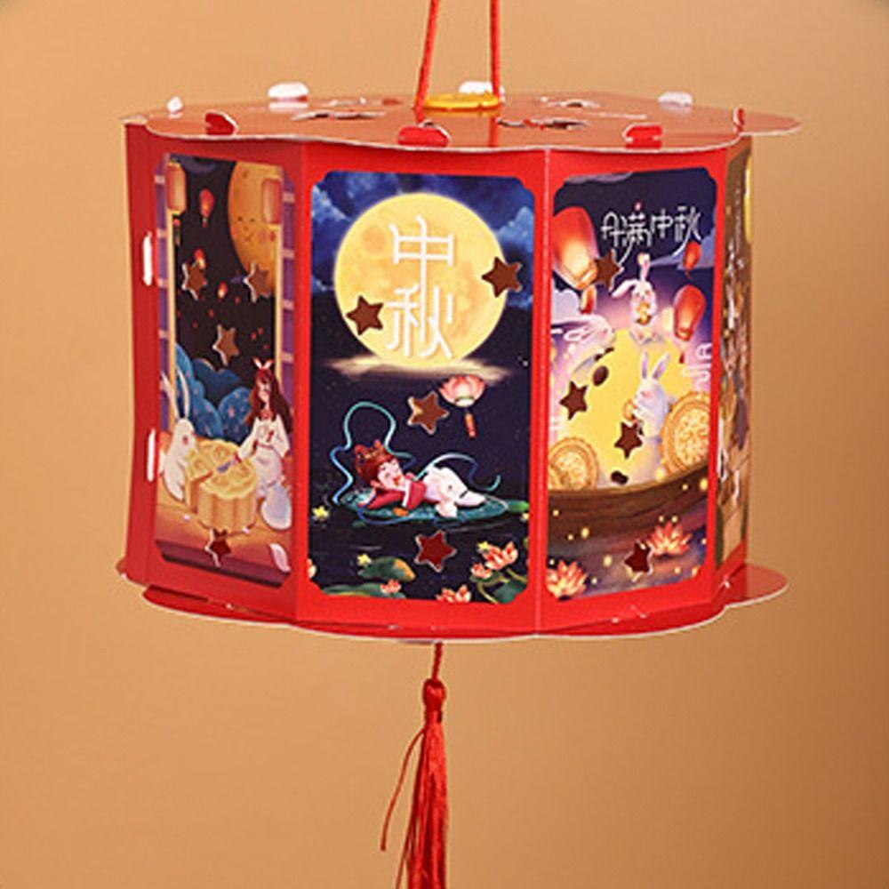 Traditional Handheld Paper Lamp Blessing LED Lantern Toys  Hanfu Accessories