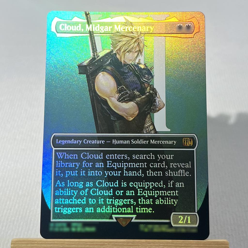 FIN FIC FOIL4-001 Karta proxy TCG magiczne karty Chmura, Najemnik z Midgaru Przywołaj Bahamuta Vivi Ornitier Błyskawica, Armia Jednego zbierz