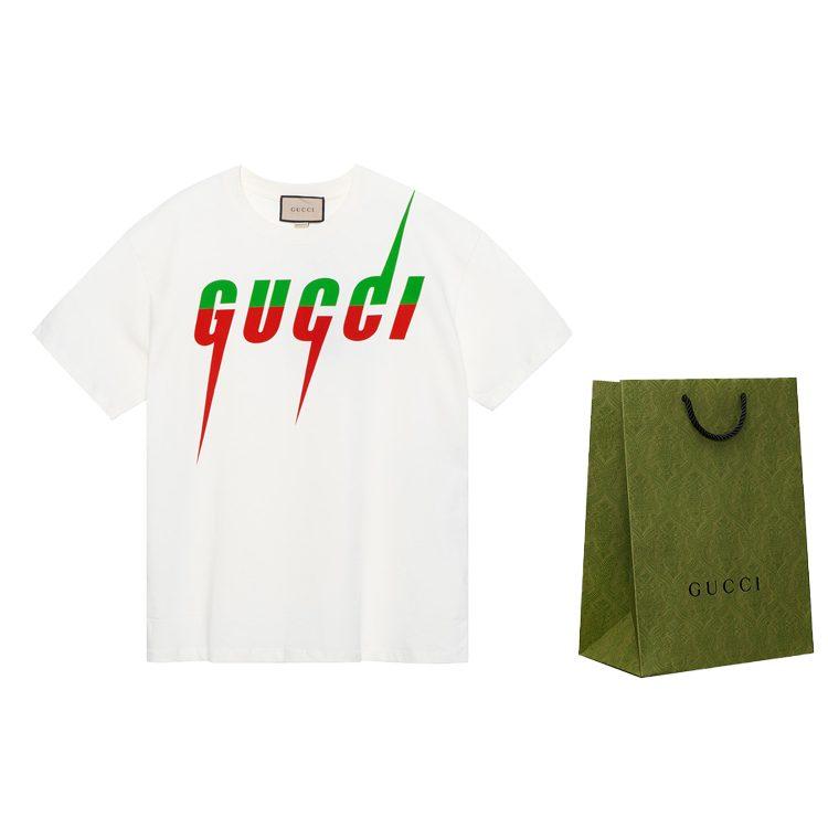 Gucci Pánské bavlněné tričko Blade Bílé 565806-XJAZY-9037