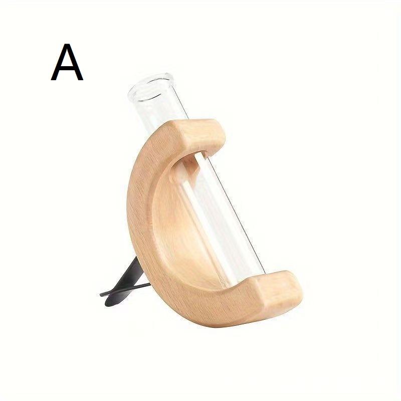 

Flower Vase Clip Eco-Friendly Personalized Wooden Car Vent Clip Vase Dashboard Decor Unique Flower Display Clip Desktop Ornament