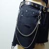 Fashion Street Shot Multi-layer Metal Ring Lock Waist Chain Women's JK with Skirt Shorts Trouser Chain
