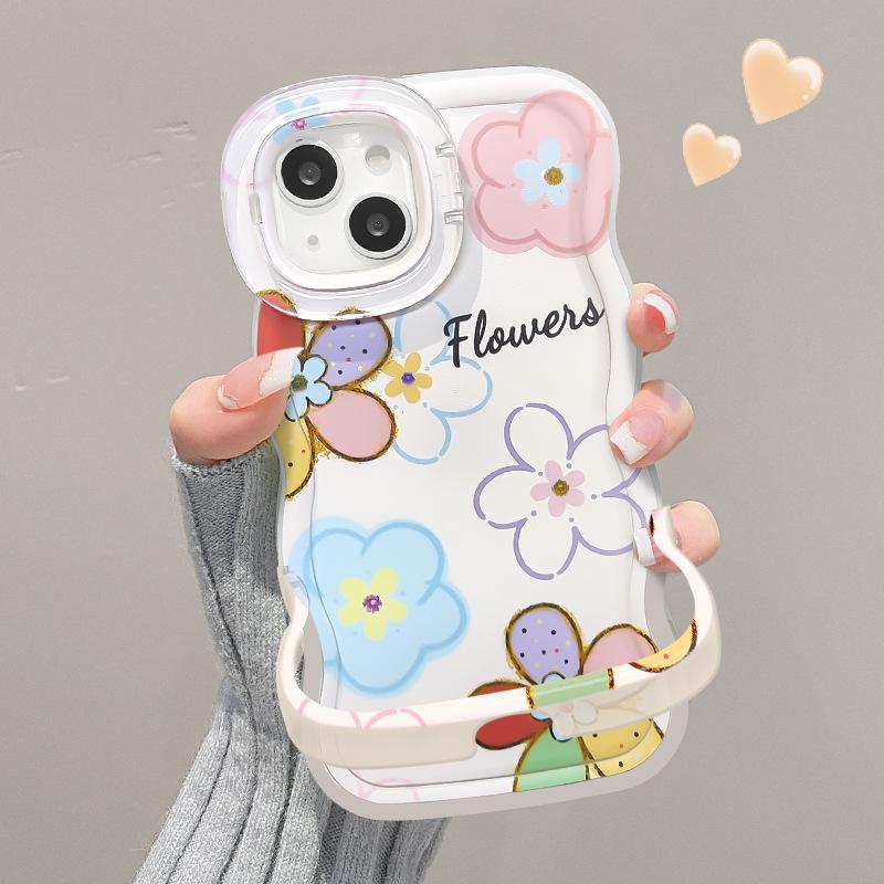 

Подходит для 16promax Apple 15 Чехол для мобильного телефона 14 Двойной кронштейн 13 Маленький свежий 12/11 HUAWEI Pura 70