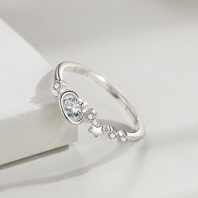 Ada Jewelry Factory Fournisseur Bijoux Sterling Silver 925 Women Zircon Ring